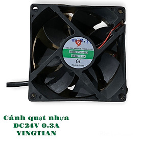 [Freeship] Quạt máy hàn điện tử khung kim nhựa YINGTIAN DC24V,0.3W,ĐK 90X90mm,QUAT220Y