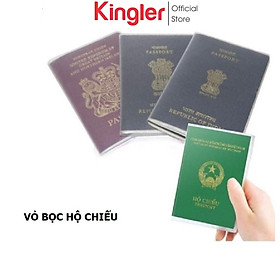 Bao Passport – Vỏ Bọc Hộ Chiếu - Ví Đựng Hộ Chiếu Dẻo Trong Suốt, Tiện Dụng, An Toàn Khi Đi Du Lịch, Kingler 5310