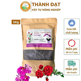 Mua Phân trùn quế dạng hạt mận dùng cho hoa lan và hoa hồng (túi 1kg)