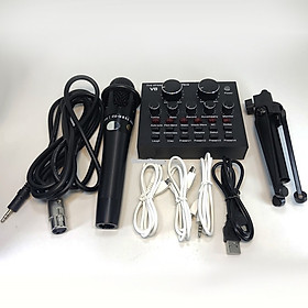 Mua Trọn bộ micro thu âm V8 cao cấp tặng tai nghe kiểm âm