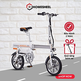 Xe đạp điện gấp gọn Homesheel Airwheel R6 - Màu trắng