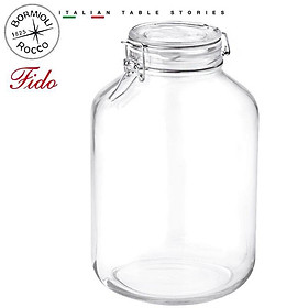 Hũ thủy tinh nắp cài Fido 5000ml - Hàng nhập khẩu