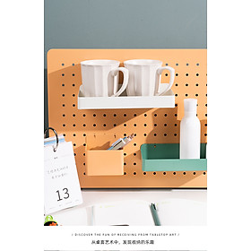 Khay đựng Dola Home kim loại - phụ kiện bảng pegboard để tai nghe, đồng hồ, loa, dụng cụ trang trí bàn làm việc