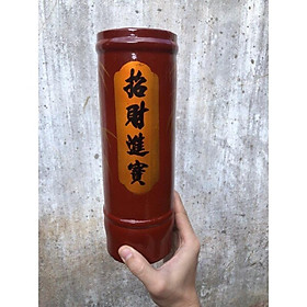 Mua Ống nhang gỗ 27cm dùng đựng nhang chất liệu gỗ ống đựng nhang