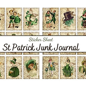 sticker sheet patrick junk journal - sticker dán, trang trí sổ nhật kí, sổ tay | Bullet journal sticker - uni027