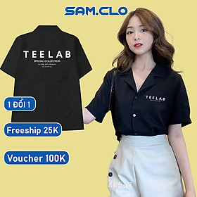 Áo SƠ MI nam nữ SAM CLO tay lỡ cổ bẻ phong cách ulzzang form freesize dáng rộng unisex KATE TEELAB