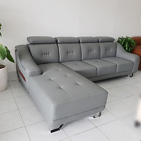 Ghế Sofa Phòng Khách Lớn Góc Chữ L _ Màu Xám Sang Trọng _ Size 2800 x 1800