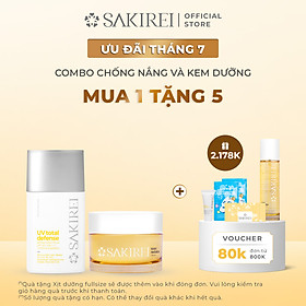 Combo Chống nắng Sakirei SPF 50+ PA++++ & Kem dưỡng phục hồi da Sakirei NMN Revitalize