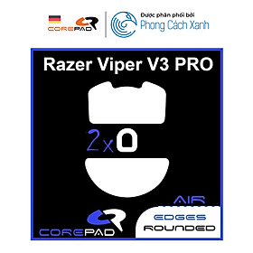 Feet chuột PTFE Corepad Skatez Razer Viper V3 Pro (2 bộ) - Hàng Chính Hãng