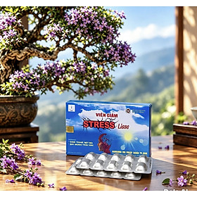 Lisse viên giảm stress - Hộp 20v nang - Giúp lưu thông khí huyết, dưỡng tâm an thần, cải thiện trí nhớ.