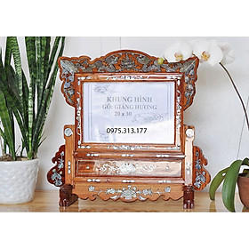 Mua Khung Hình Thờ Ngang Gỗ Hương 30x20