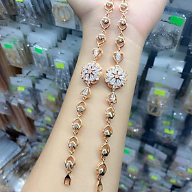 Lắc tay đính đá màu vàng 18k RCLN