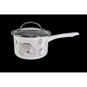 NỒI THÉP TRÁNG MEN TAY CẦM SIZE 16CM