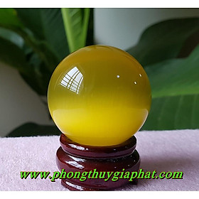 Mua QUẢ CẦU PHONG THỦY ĐÁ MẮT MÈO
