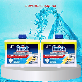 Dung dịch tẩy rửa máy rửa chén Finish Dishwasher Cleaner Lemon 2x250ml QT04441 - hương chanh