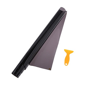 Tấm phim cách nhiệt dán cửa xe ô tô, cửa nhà, cửa văn phòng, cửa shop kích thước 50x300cm 25% VLT tặng kèm dụng cụ dán phim