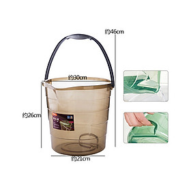 Mua Xô nhựa tròn 12L - 16L bằng nhựa trong suốt chịu lực tốt