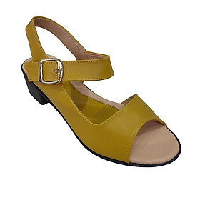 Giày Sandal Nữ Cao Gót TiTi ĐÔ Da Bò Thật Cao Cấp DNU2135c