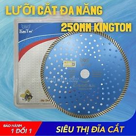 Lưỡi Cắt Đa Năng Cao Cấp KingTom 250mm - Chuyên Đá Granite, Bê Tông - Siêu Bén