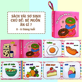 Sách vải PiPoVietnam kích thích thị giác dành cho bé sơ sinh