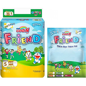 Tã Quần Goo.n Friend Gói Cực Đại S62 (62 Miếng) + Tặng Thêm 8 Miếng