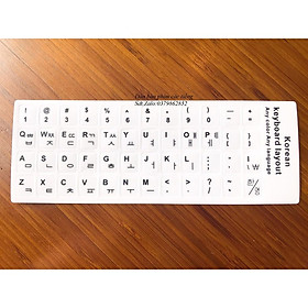 Mua Miếng dán bàn phím tiếng hàn màu trắng