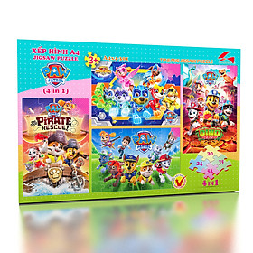 Xếp hình A4 (4 trong 1) - Paw Patrol