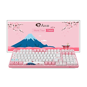 Mua Bàn phím cơ AKKO 3098B Multi-modes World Tour Tokyo R2 (Bluetooth 5.0 / Wireless 2.4Ghz / Hotswap / Foam tiêu âm / Foam đáy / AKKO CS switch - TTC ACE Switch )- Hàng chính hãng