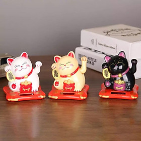 Mua Mèo Thần Tài Vẫy Tay Dùng Năng Lượng Mặt Trời - Nhiều Màu Sắc Mang Lại May Mắn Tài Lộc Cho Gia Chủ