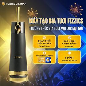 Mua Máy Tạo Bia Tươi FIZZICS Shark Tank Mỹ - Model: PUB FZ404 - Đen Vàng - Tạo Bia Tươi Từ Bia Lon  Bia Chai.