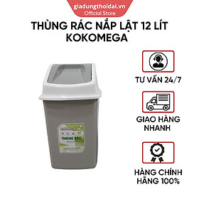 Mua Thùng Rác Nhựa Nắp Lật Kokomega 12 Lít KT: 20*22*46 CM