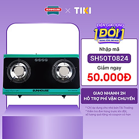 Bếp Gas Hồng Ngoại Đôi Sunhouse SHB004MT - Hàng chính hãng
