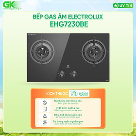 Bếp Gas Âm Electrolux EHG7230BE (78cm)