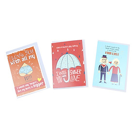 Combo 3 Thiệp Tình Yêu Greenwood 04 GW-LU04