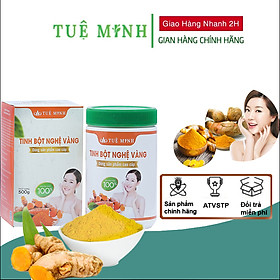 Tinh bột nghệ vàng nguyên chất Tuệ Minh cao cấp 1 hộp 0,5kg