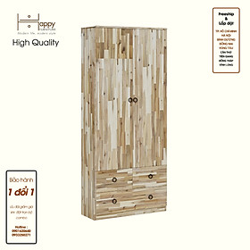 Mua HAPPY FURNITURE   Gỗ tự nhiên   Kệ sách 2 cánh mở 3 ngăn kéo - YANNA   KSA_062   80cm x 30cm x 180cm