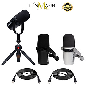 Micro Shure MV7K, MV7S, MV7K-BNDL, MV7X - Cổng USB & XLR Livestream Podcast Mic Thu Âm MV7 Microphone Hàng Chính Hãng