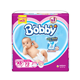 Tã dán Bobby Siêu thấm - khô thoáng size XS