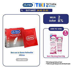 Bao cao su Durex Fetherlite Ultima Hộp 3 bao