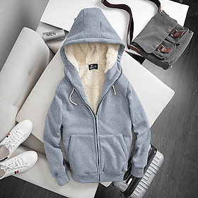 Áo nỉ lót lông nam hoodie mẫu mới cực ấm có túi mũ hàng may kỹ Micado