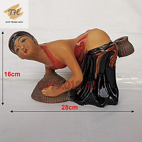 Mua Tiểu cảnh gốm Bát Tràng cô Tấm cỡ đại
