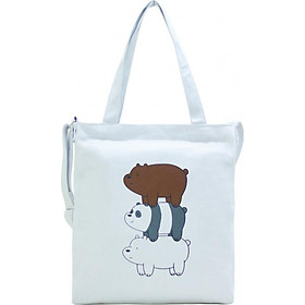Túi Vải Đeo Chéo Tote Bag Họa Tiết 3 Gấu XinhStore