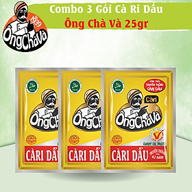 Combo 3 Gói CÀ RI DẦU Ông Chà Và 25 gram