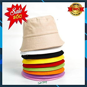 Mũ bucket trơn ️ Nón tai bèo vành cụp trơn nhiều màu sắc Ulzzang form unisex nam nữ - BK03