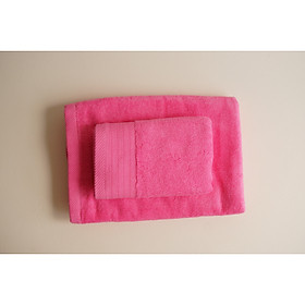 Mua Combo 2 Khăn Gồm Khăn Mặt/ Khăn Gội Đầu HV 34x78cm và Khăn Tắm HV 60x120cm Sợi Bông 100% Cotton Mền Mại