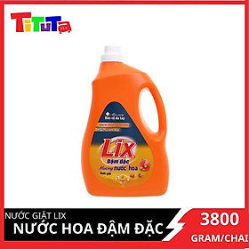 Nước Giặt Lix Hương Nước Hoa 3.8Kg NGH01 - Tẩy Sạch Vết Bẩn Cực Mạnh