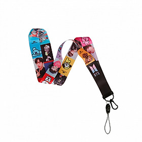 Móc khóa dây Strap Idol in hình các thành viên nhóm nhạc BTS