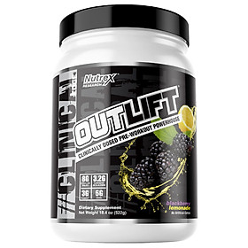 [Chính hãng] Nutrex Outlift Pre-Workout 20 Liều, Tăng Sức Mạnh Sức Bền, Năng Lượng Trước Tập, Citrulline, BCAA, Creatine, Beta-Alanine, Taurine