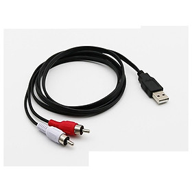 Mua SOAIY Cáp Chuyển Đổi Cổng USB Sang 2 Cổng RCA Cho TV 1.5m - Hàng Nhập Khẩu