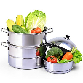 Bộ nồi và xửng hấp inox -  Nắp Inox